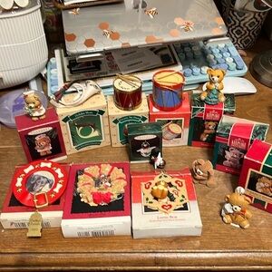 Vintage Hallmark Christmas Ornaments set of 11